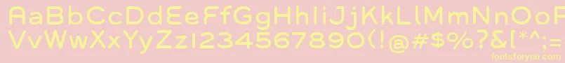Шрифт Grover – жёлтые шрифты на розовом фоне