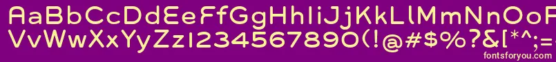 Grover Font – Yellow Fonts on Purple Background
