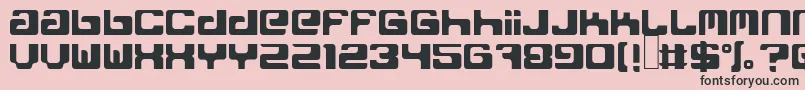 FreakNormal Font – Black Fonts on Pink Background