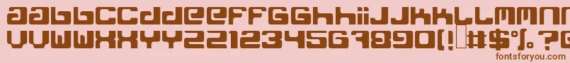 FreakNormal Font – Brown Fonts on Pink Background