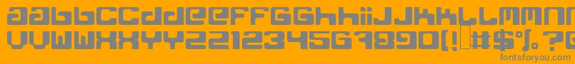 FreakNormal Font – Gray Fonts on Orange Background