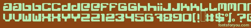 FreakNormal Font – Green Fonts on Brown Background