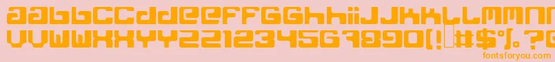 FreakNormal Font – Orange Fonts on Pink Background