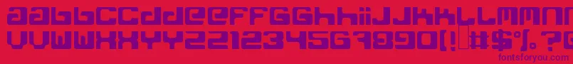 FreakNormal Font – Purple Fonts on Red Background