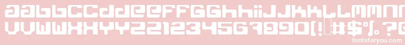 FreakNormal Font – White Fonts on Pink Background