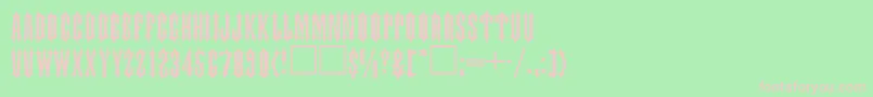 JacksonRegular Font – Pink Fonts on Green Background