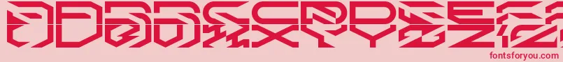 KleenbladesLdr Font – Red Fonts on Pink Background