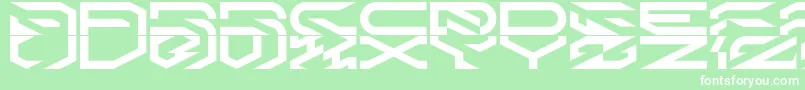 KleenbladesLdr Font – White Fonts on Green Background