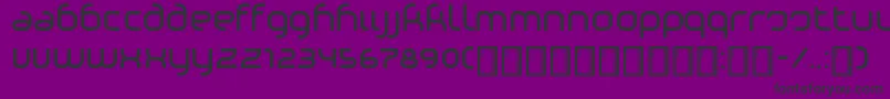 フォントPhino – 紫の背景に黒い文字