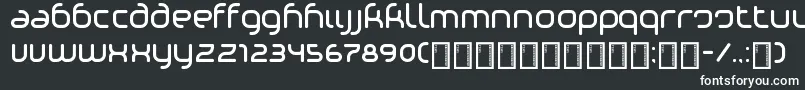 Шрифт Phino – белые шрифты на чёрном фоне