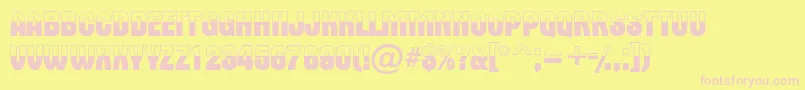 AAlternatitulbw Font – Pink Fonts on Yellow Background