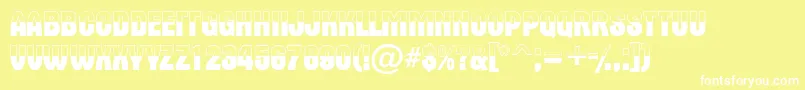 AAlternatitulbw Font – White Fonts on Yellow Background