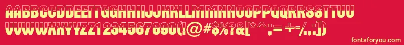 AAlternatitulbw Font – Yellow Fonts on Red Background