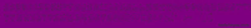 Funnyc Font – Black Fonts on Purple Background