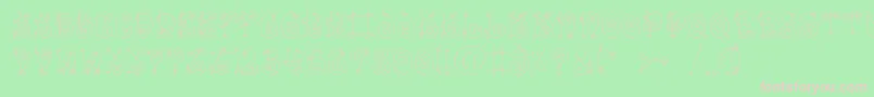 Funnyc Font – Pink Fonts on Green Background
