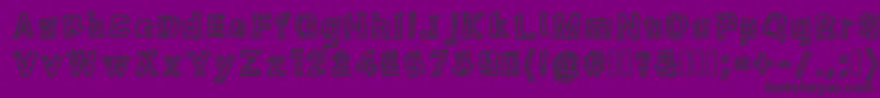 Fragment-Schriftart – Schwarze Schriften auf violettem Hintergrund