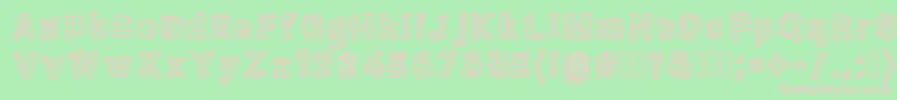 Fragment Font – Pink Fonts on Green Background