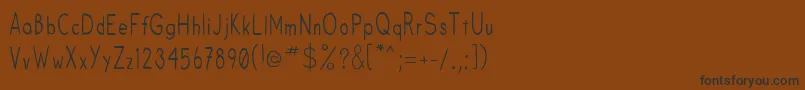 Fruitsale Font – Black Fonts on Brown Background