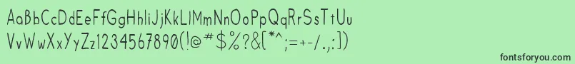 Fruitsale Font – Black Fonts on Green Background