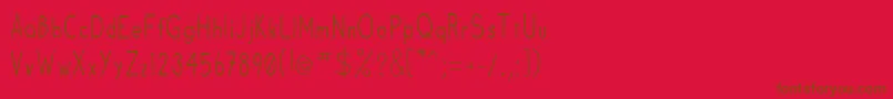 Fruitsale Font – Brown Fonts on Red Background
