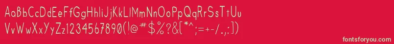 Fruitsale Font – Green Fonts on Red Background