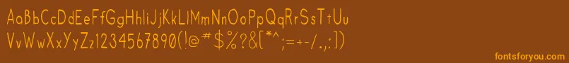 Fruitsale Font – Orange Fonts on Brown Background