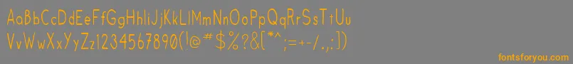 Fruitsale Font – Orange Fonts on Gray Background