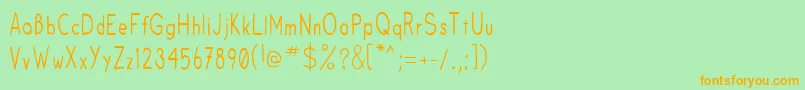 Fruitsale Font – Orange Fonts on Green Background