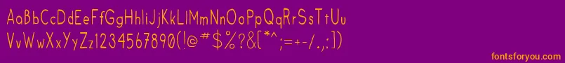Fruitsale Font – Orange Fonts on Purple Background