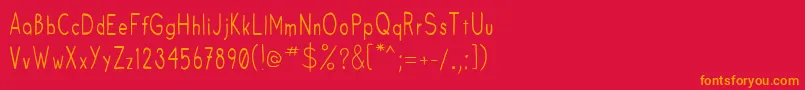 Fruitsale Font – Orange Fonts on Red Background