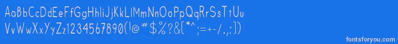 Fruitsale Font – Pink Fonts on Blue Background