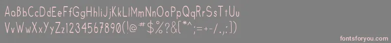 Fruitsale Font – Pink Fonts on Gray Background