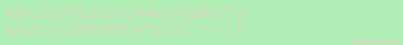Fruitsale Font – Pink Fonts on Green Background