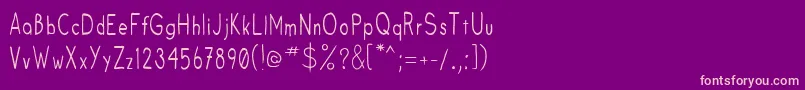 Fruitsale Font – Pink Fonts on Purple Background