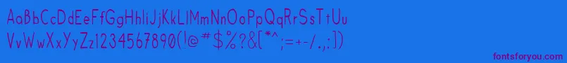 Fruitsale Font – Purple Fonts on Blue Background
