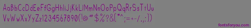 Fruitsale Font – Purple Fonts on Gray Background