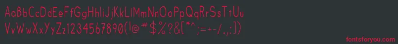 Fruitsale Font – Red Fonts on Black Background