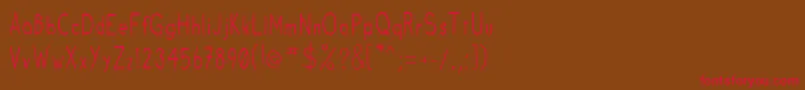 Fruitsale Font – Red Fonts on Brown Background