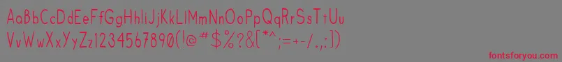 Fruitsale Font – Red Fonts on Gray Background
