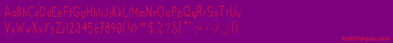 Fruitsale Font – Red Fonts on Purple Background