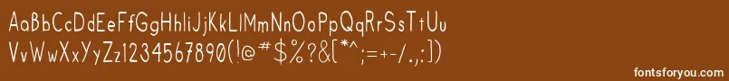 Fruitsale Font – White Fonts on Brown Background