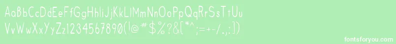 Fruitsale Font – White Fonts on Green Background