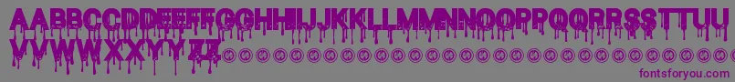 BloodThirst Font – Purple Fonts on Gray Background