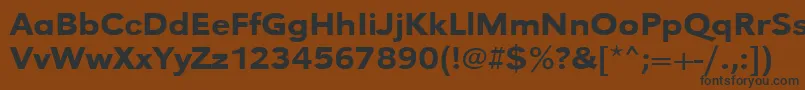 Urwgrotesktmedextwid Font – Black Fonts on Brown Background