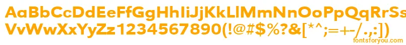 Urwgrotesktmedextwid Font – Orange Fonts on White Background