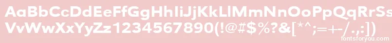 Urwgrotesktmedextwid Font – White Fonts on Pink Background