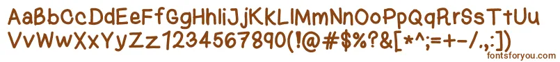 KasukiHandNormal Font – Brown Fonts