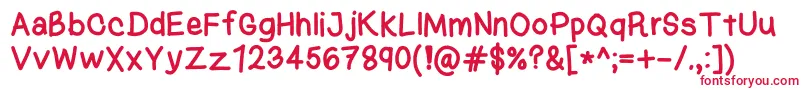 KasukiHandNormal Font – Red Fonts