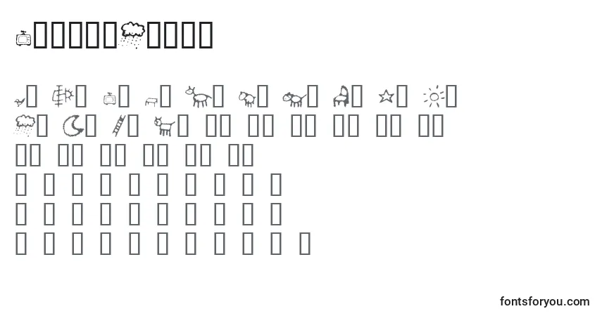 Fuente CrayonKids2 - alfabeto, números, caracteres especiales