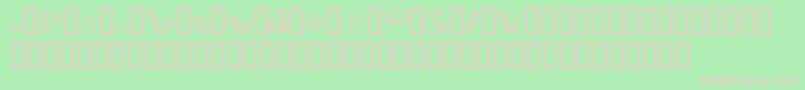 CrayonKids2 Font – Pink Fonts on Green Background